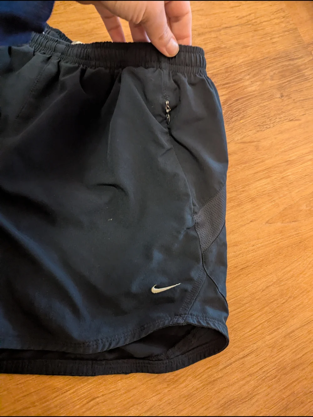 Nike Black Athletic Running Shorts with Reflective Logo